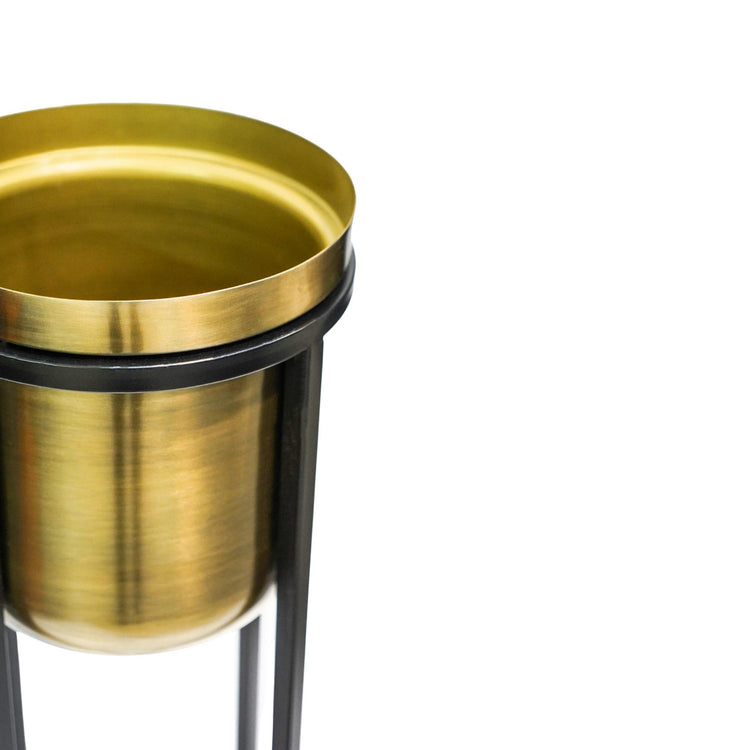 Calla Metal Indoor Planter with Stand