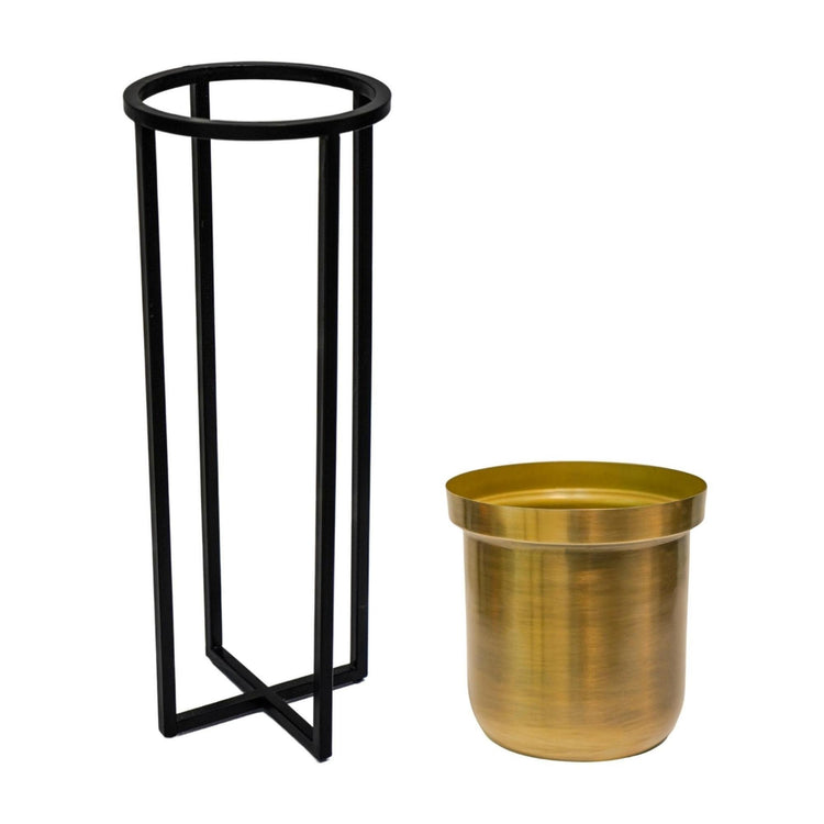 Calla Metal Indoor Planter with Stand
