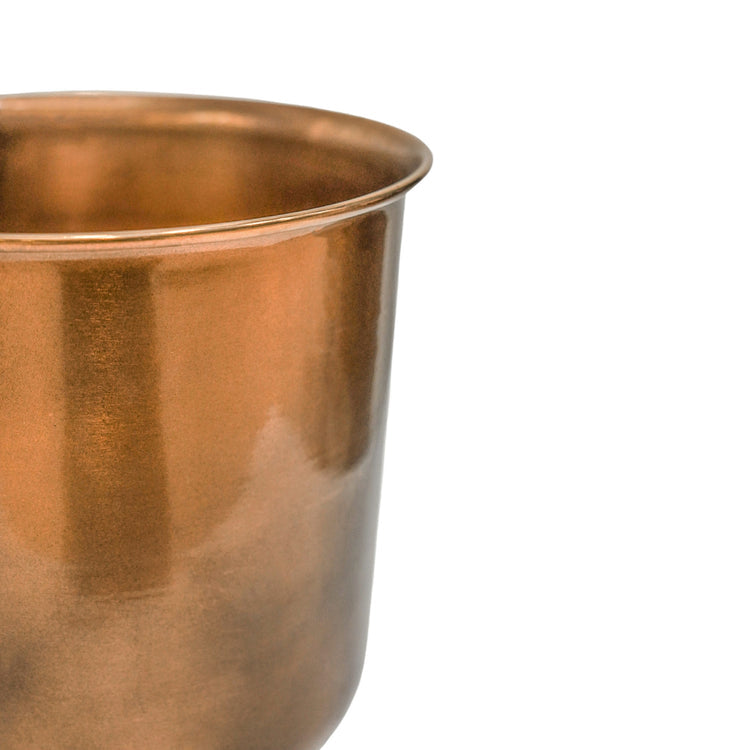Outdoor Hampton Copper Metal Planter Pot