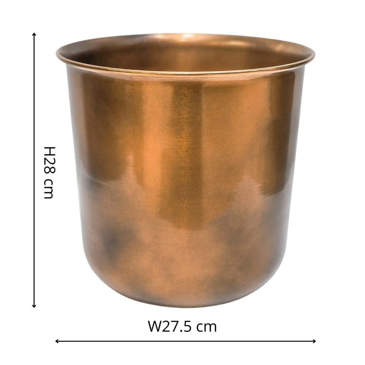Outdoor Hampton Copper Metal Planter Pot