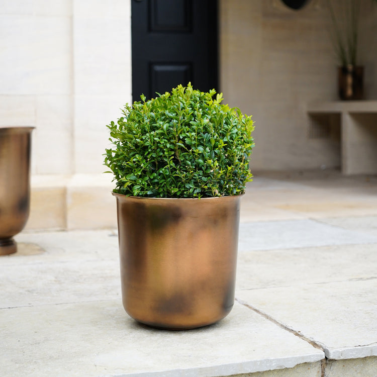 Outdoor Hampton Copper Metal Planter Pot