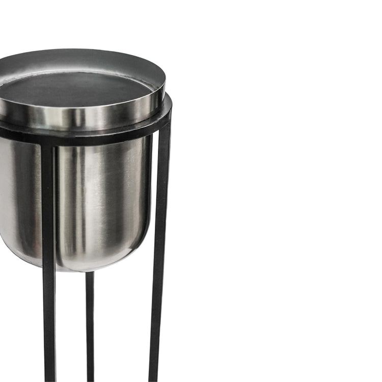 Calla Metal Indoor Planter with Stand